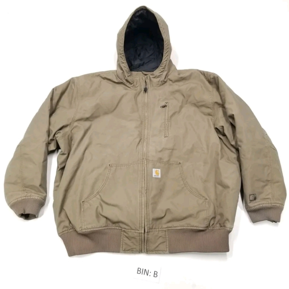 Carhartt Quick Duck Thinsulate Jacket Men's Size 3XL Brown 101493 908 :B